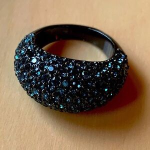 COACH crystal cocktail dome ring. Rare hard to find size 8